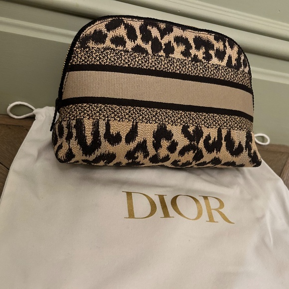 Christian Dior Leopard Printed Cloth Clutch (New; $800) - Picture 9 of 11